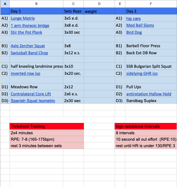 Excel Training Plan