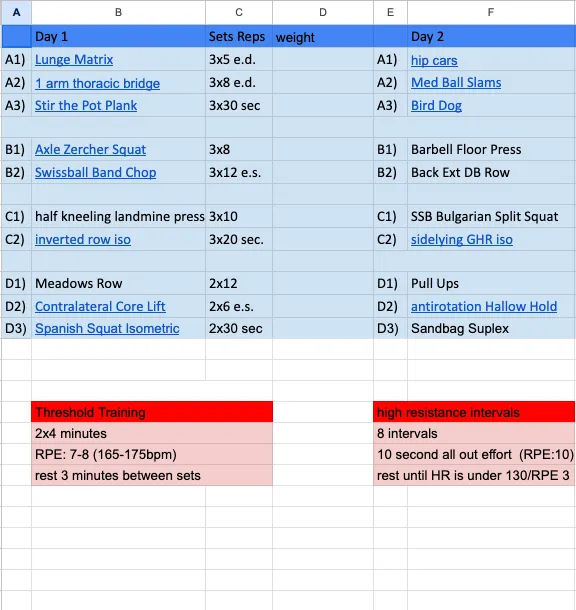 Excel Training Plan